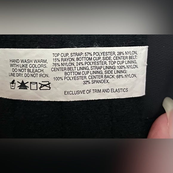 Bali Plus Size Black and Cream Lace Bra - Picture 7 of 7